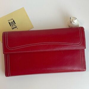 TUSK Genuine Leather Wallet With Check Book